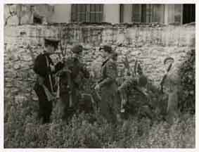  PalestinePolice,TaffyWilliams & Lt Dobbs   - The Sook Haifa 1948